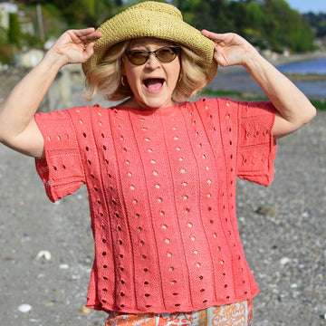 Skacel Sunrise Toss-on Tee Jumper Knitting Pattern