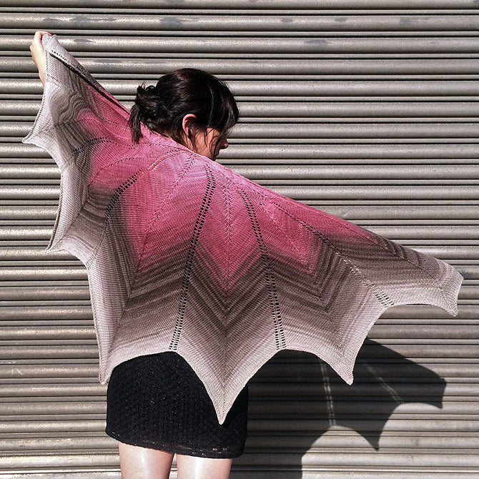 Freia Fine Handpaints Antheraea Wrap Knitting Pattern