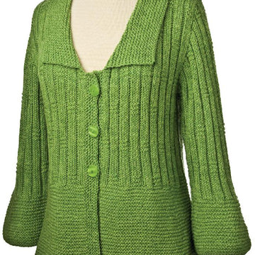 Garter and Rib Cardigan #183