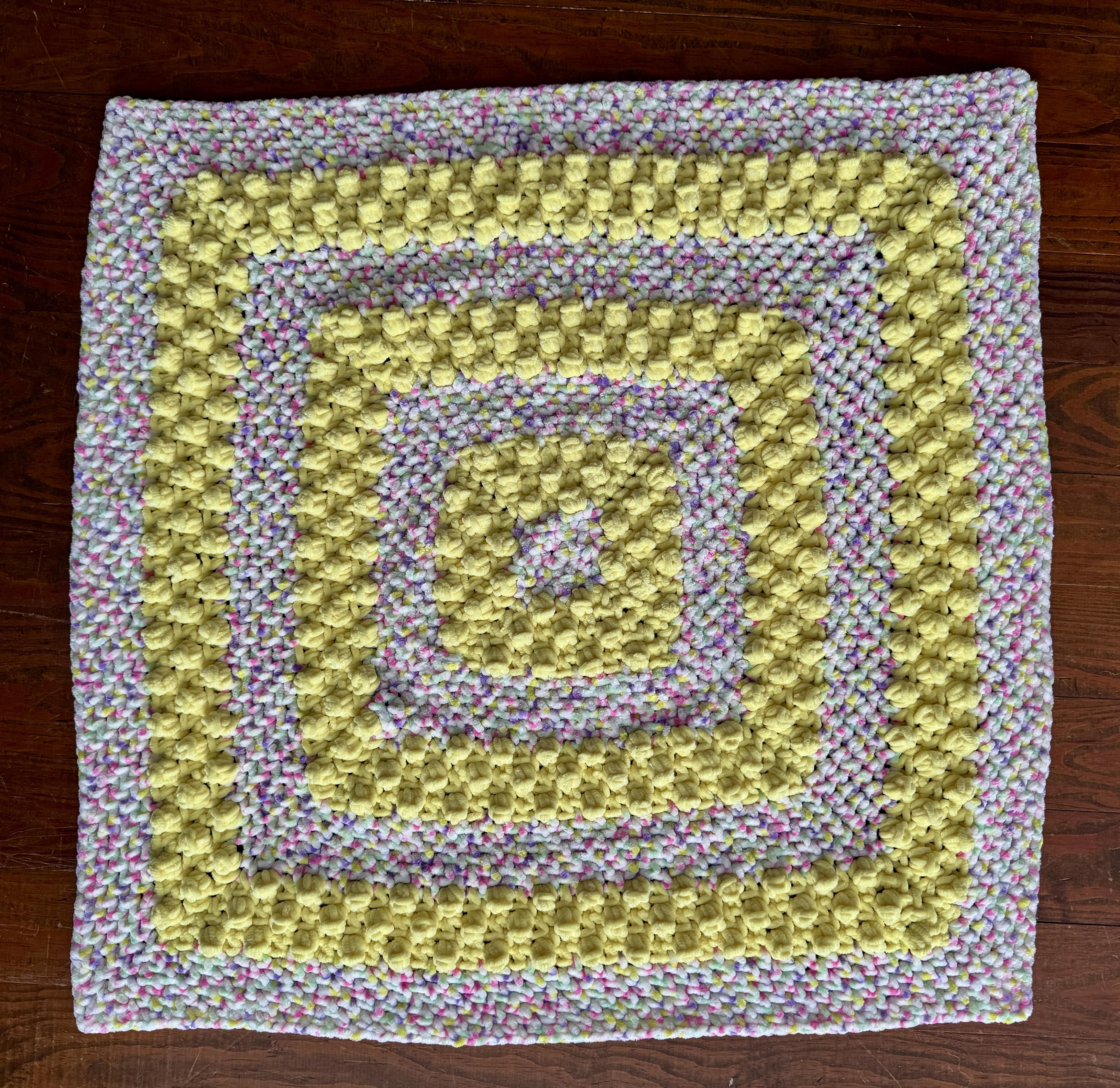 EASY Buttered Popcorn Baby Blanket