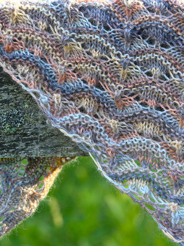 Melo Melo Shawl Wrap Knitting Pattern