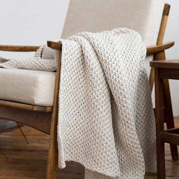 Blue Sky Fibers LaGrand Throw Blanket Knitting Pattern