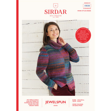 Sirdar Two-Tone Pullover Jumper Knitting Pattern