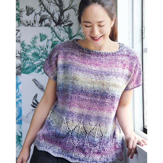 Noro Cap-Sleeved Top Jumper Knitting Pattern