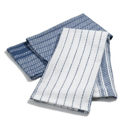 Valley Yarns #57 Blue & White Striped Dishtowels