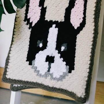 C2C French Bulldog / Boston Terrier Dog Blanket Square