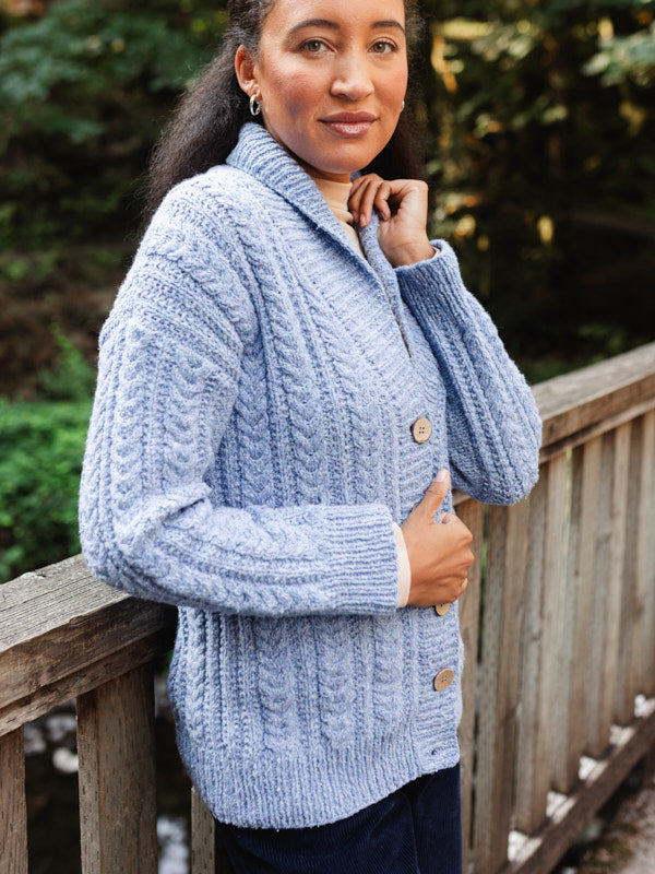 Dorchester Cardigan in Berroco Remix Wool Knitting Pattern