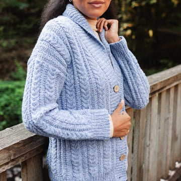 Dorchester Cardigan in Berroco Remix Wool Knitting Pattern