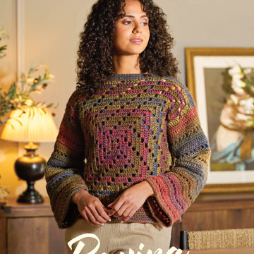 Ravina Crochet Swirl Jumper by Cassie Ward in Retreat Twist Chunky