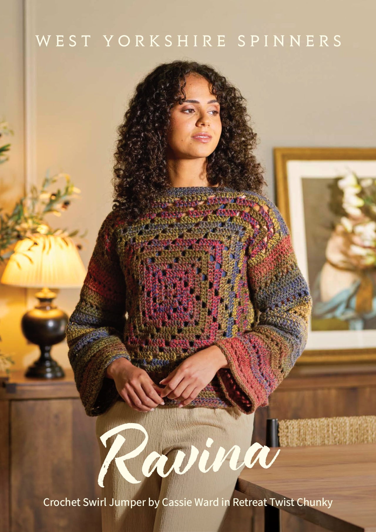 Ravina Crochet Swirl Jumper by Cassie Ward in Retreat Twist Chunky