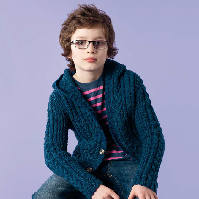 Rowan Pure Wool Worsted Kids eBook Cardigan Knitting Pattern