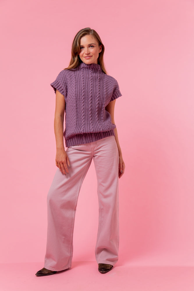 Paintbox Yarns Snug Season Sweater Vest Knitting Pattern