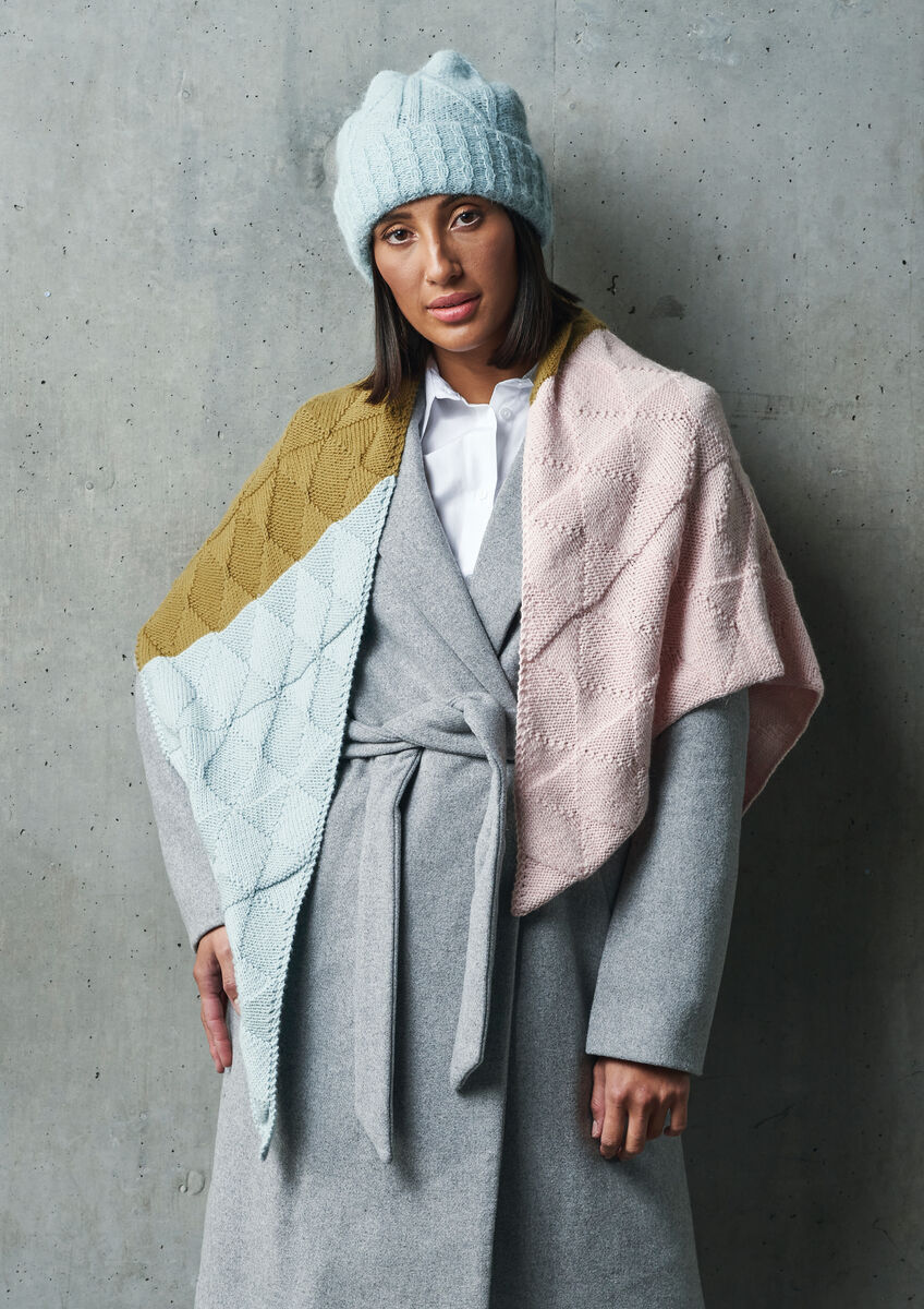 Rowan EC Shawl Wrap Knitting Pattern