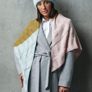 Rowan EC Shawl Wrap Knitting Pattern