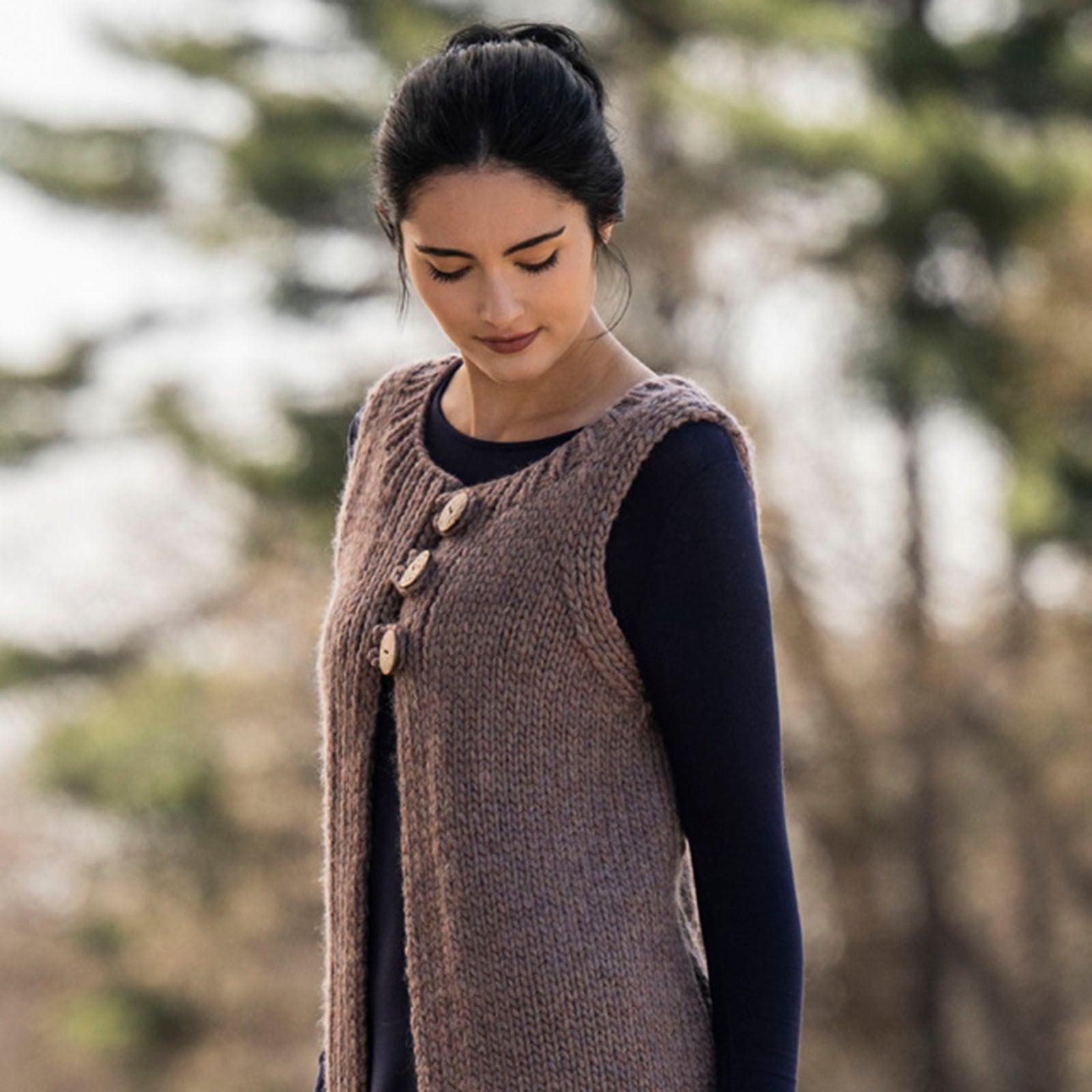 Blue Sky Fibers Northern Vest & Cowl Knitting Pattern