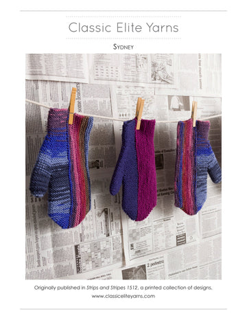 Classic Elite Yarns Sydney Mittens Knitting Pattern