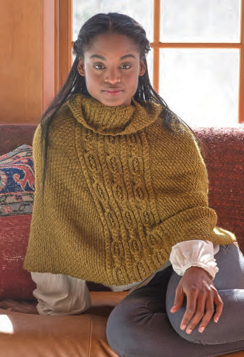 Oakham Poncho Cape Knitting Pattern