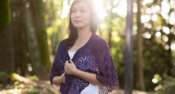 SweetGeorgia Rivoli Shawl Wrap Knitting Pattern