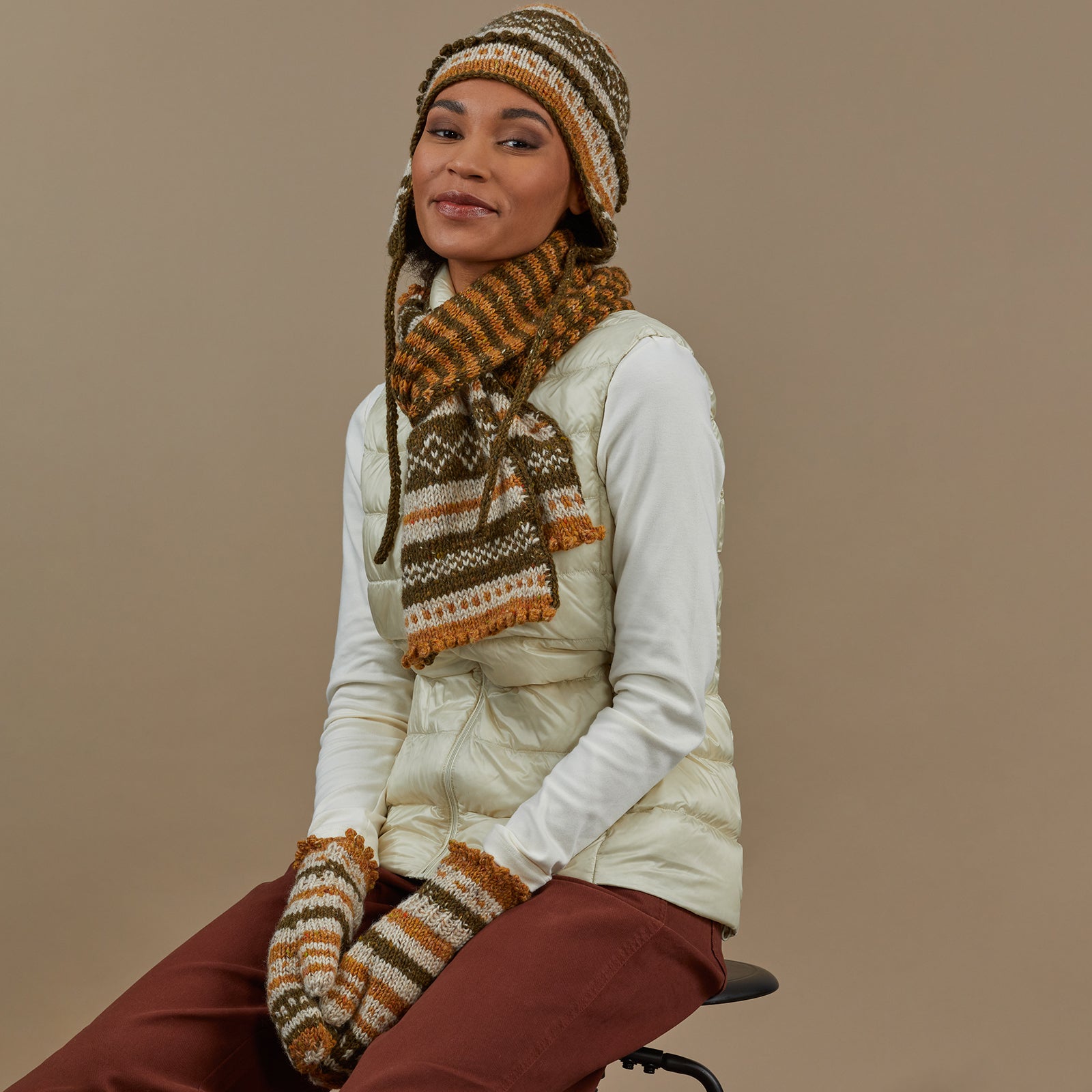 Tahki Yarns Carson City Hat & Scarf Knitting Pattern