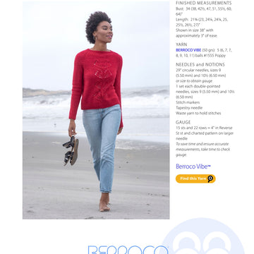 Berroco Gallikos Jumper Knitting Pattern