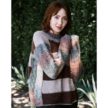 Trendsetter Yarns L Stride & Cheerleader - Cabled Edge Pullover