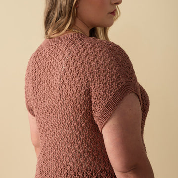 Adrienne Top in Berroco Modern Cotton DK Knitting Pattern