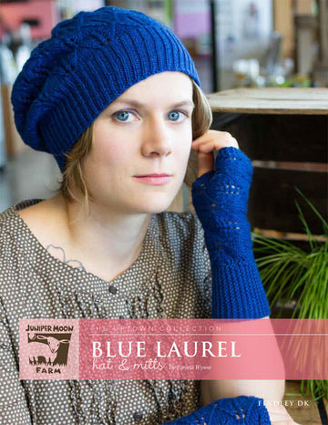 Blue Laurel Hat & Mitts Knitting Pattern