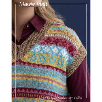 Elsebeth Lavold EL- Maisie Vest Waistcoat Knitting Pattern