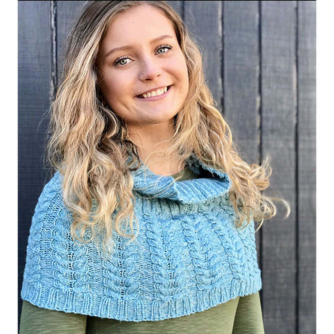 Plymouth Yarn Cabled Cowl Knitting Pattern