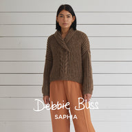 Debbie Bliss Katie Shawl Collar Sweater Knitting Pattern
