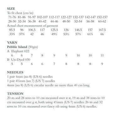 Pitta Jumper Knitting Pattern
