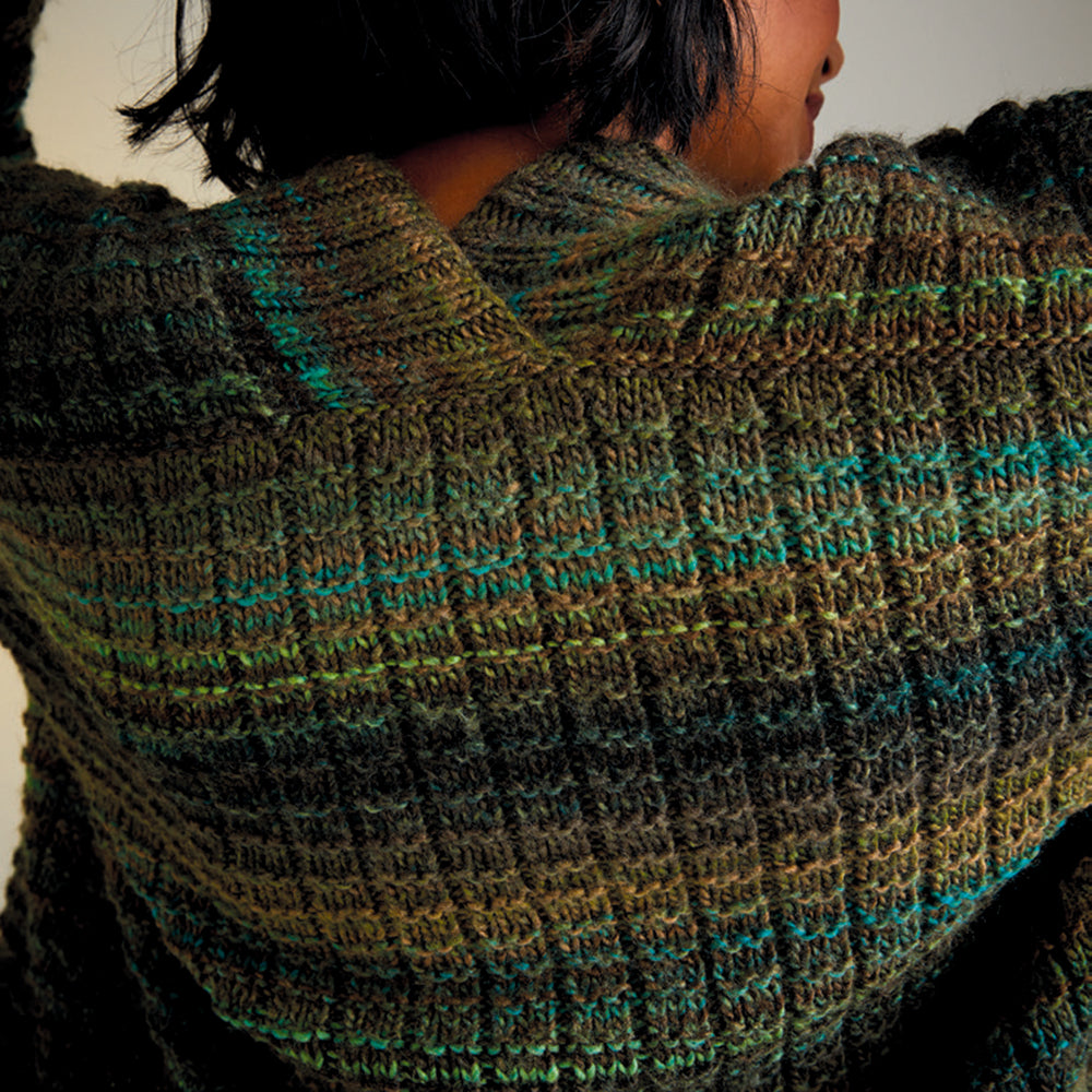 Sirdar Evergreen Edge to Edge Cardigan Knitting Pattern