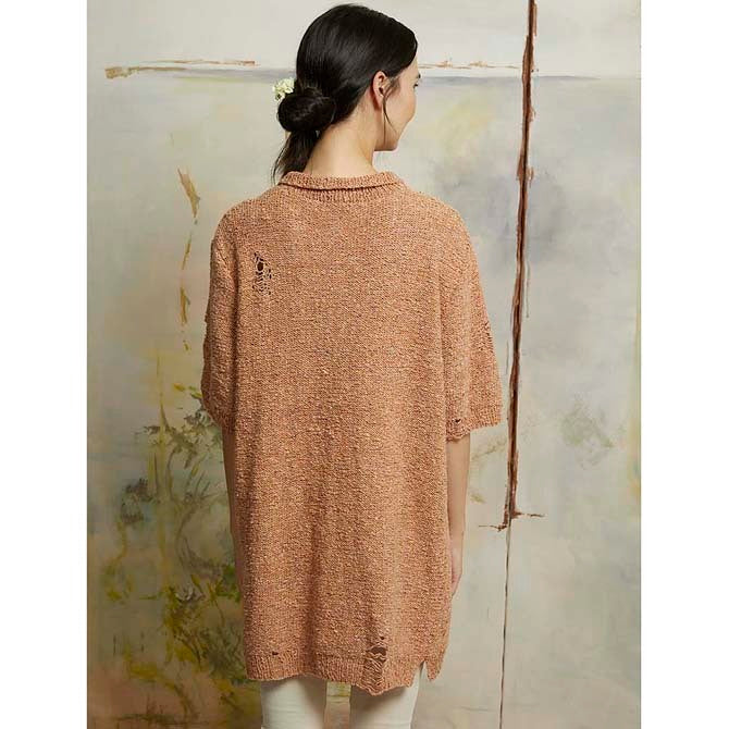 Lang Long Sweater Jumper Knitting Pattern