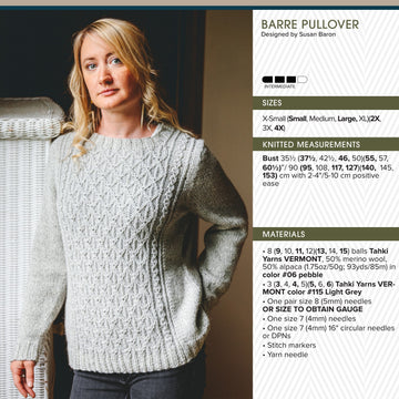 Tahki Yarns Barre Pullover PDF