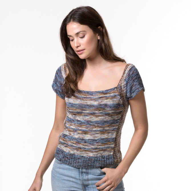 Tahki Yarns Bower Shell Knitting Pattern