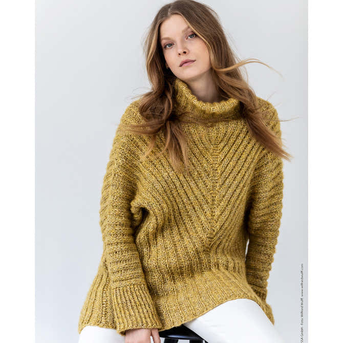 Lana Grossa 15 Pullover Jumper Knitting Pattern