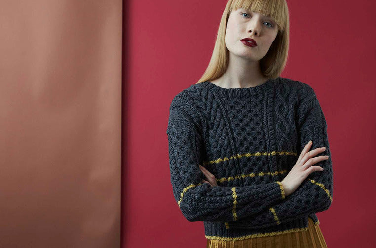 Debbie Bliss Grete Sweater Knitting Pattern