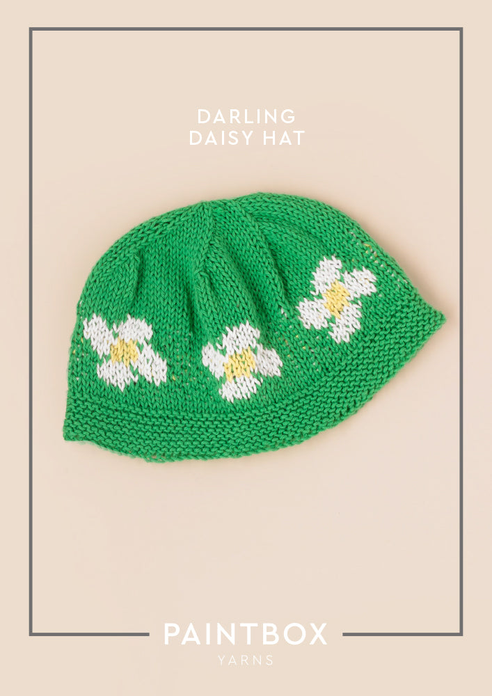 Paintbox Yarns Darling Daisy Hat Knitting Pattern