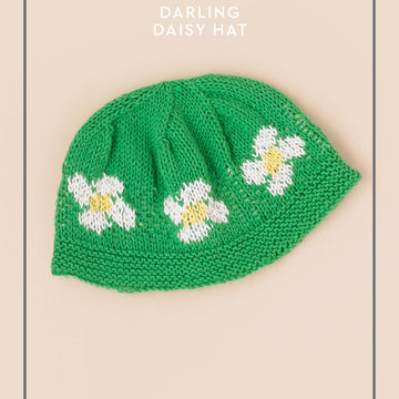 Paintbox Yarns Darling Daisy Hat Knitting Pattern