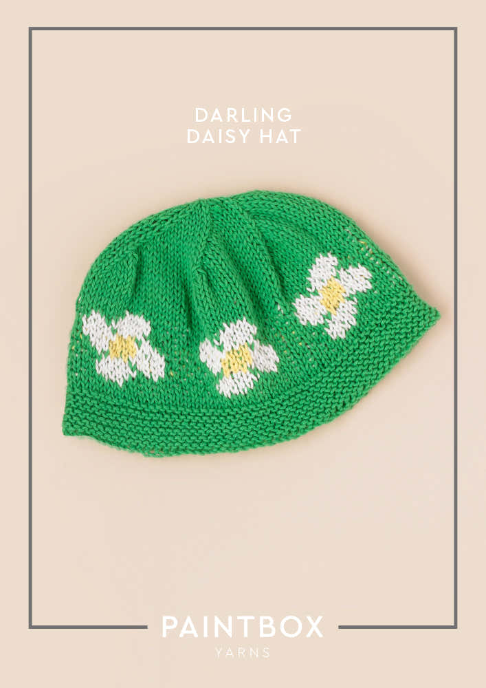 Paintbox Yarns Darling Daisy Hat Knitting Pattern