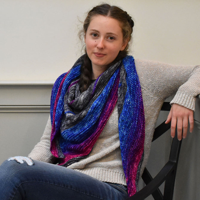 Wonderland Yarns Secret Staircase Shawl Knitting Pattern
