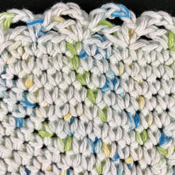 EASY BEGINNER'S Round Dish Cloth