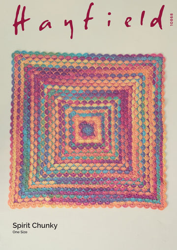 Crochet Cloud Blanket in Hayfield Spirit Chunky  10868 PDF