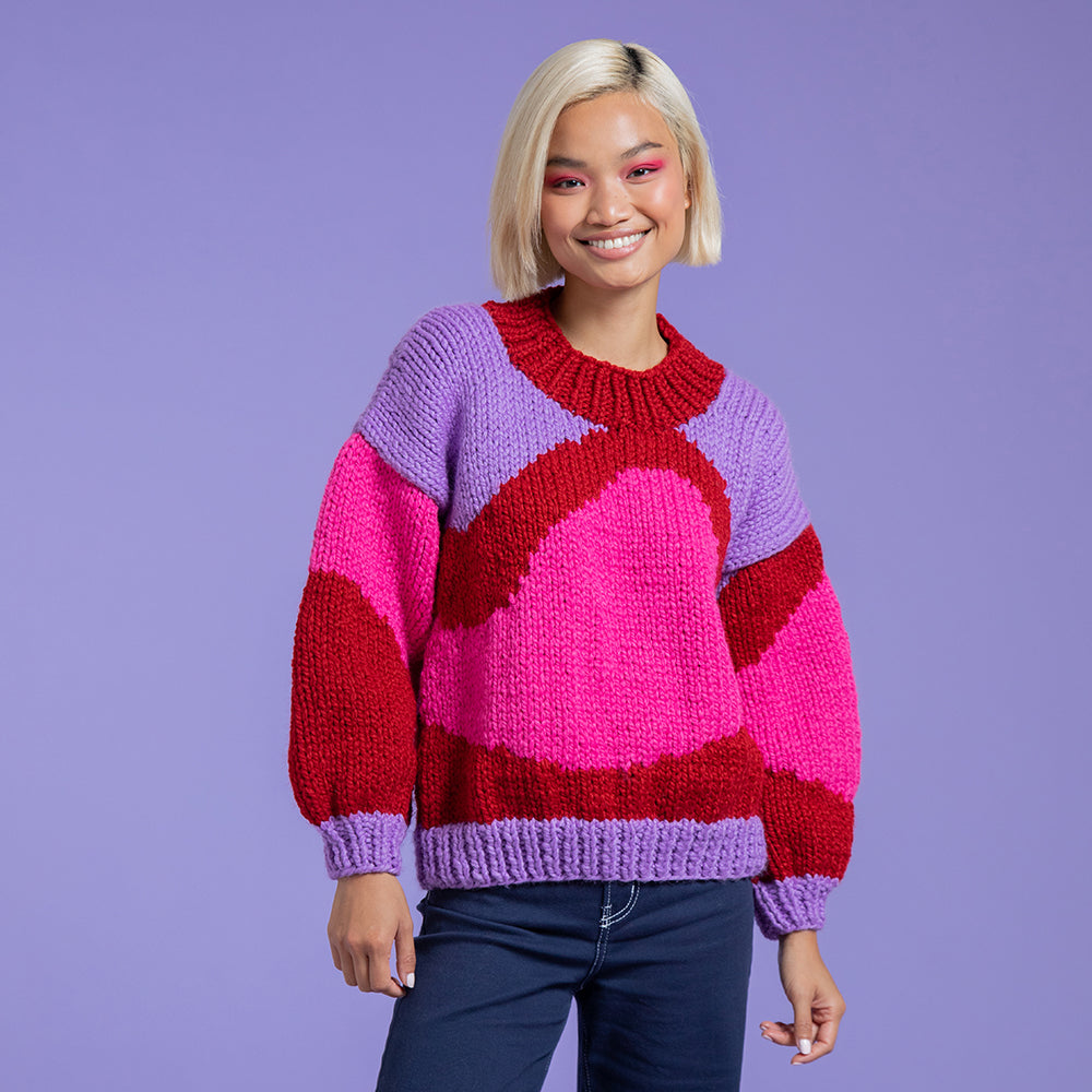 Paintbox Yarns Everyday Surrealist Sweater Knitting Pattern