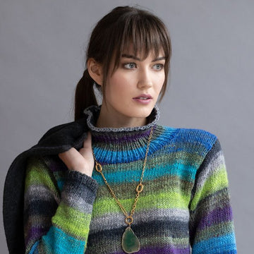 Noro 1702 Turtleneck Pullover Jumper Knitting Pattern
