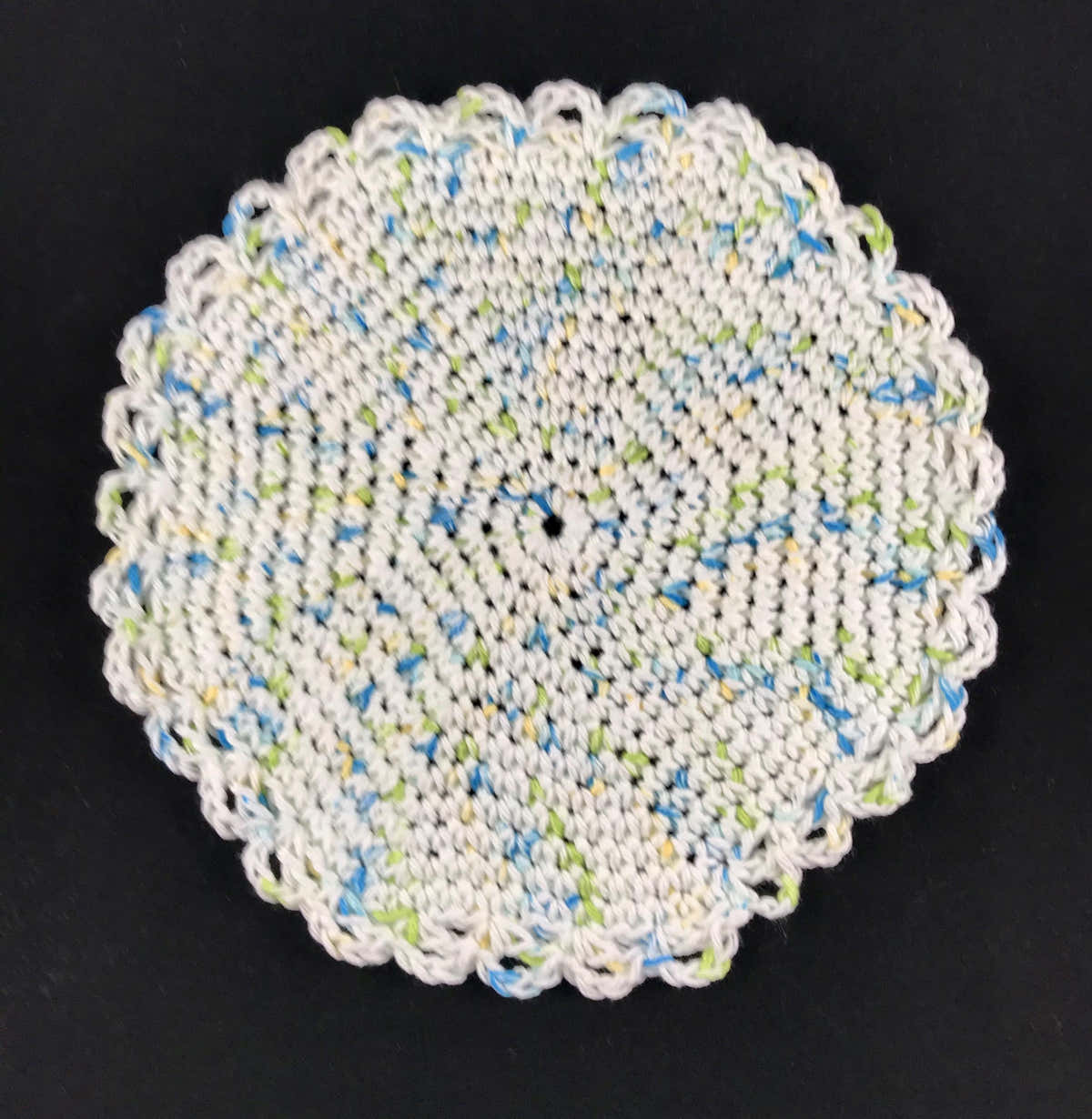 EASY BEGINNER'S Round Dish Cloth