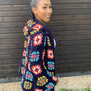 Chill Out Granny square Hoodie