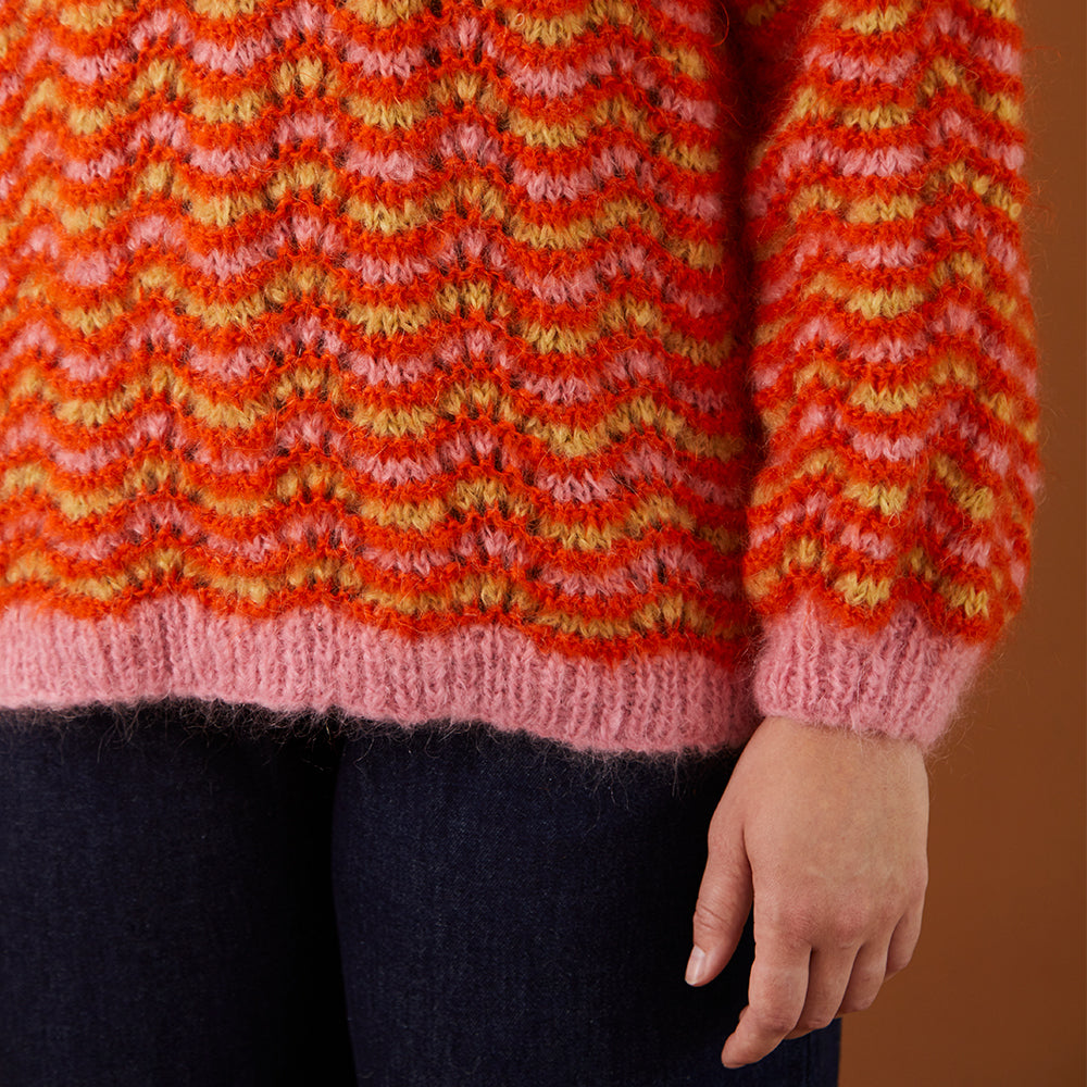 Debbie Bliss Bailey Ripple Sweater Knitting Pattern