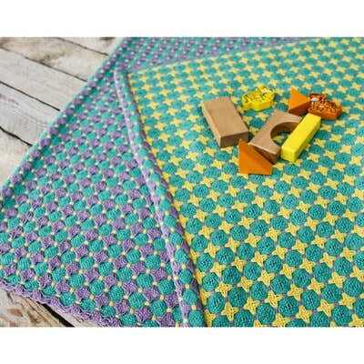 Valley Yarns #87 XOXO Baby Blanket