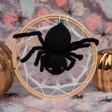 Deramores Spider and Web Toy Knitting Pattern